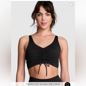 PINK Relay Ruched Plunge
Sports Bra
